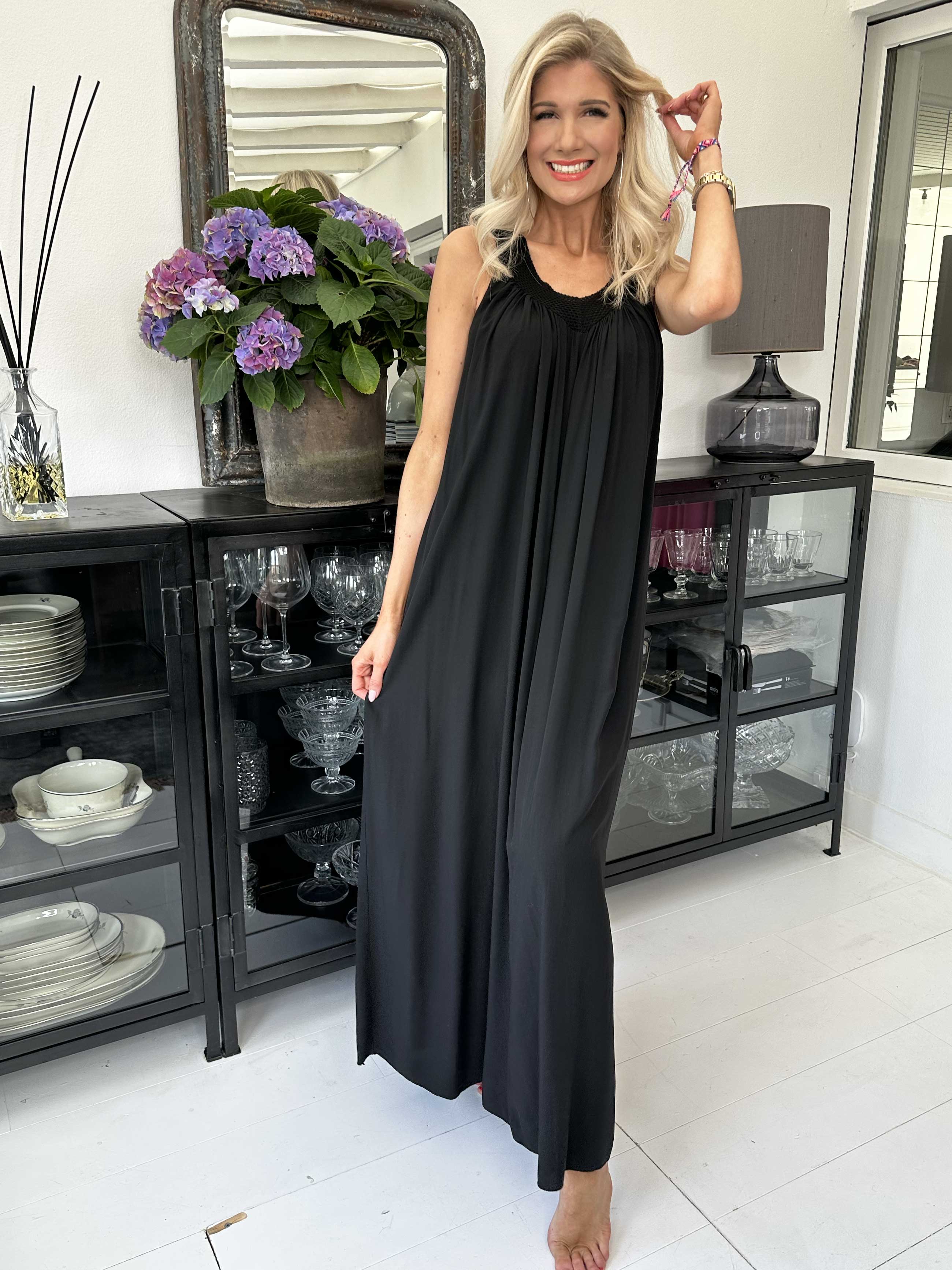 Arizona - Lang sommerkjole med brede stropper